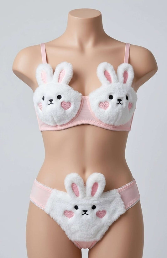 Silkeye Bunny Bliss 2-Piece Lingerie Set