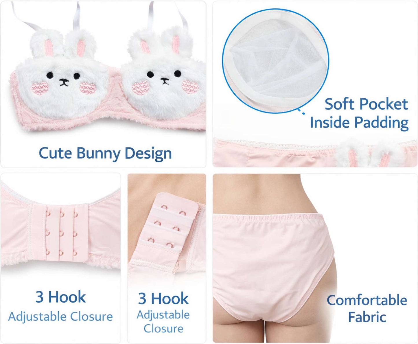 Silkeye Bunny Bliss 2-Piece Lingerie Set