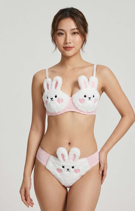 Silkeye Bunny Bliss 2-Piece Lingerie Set