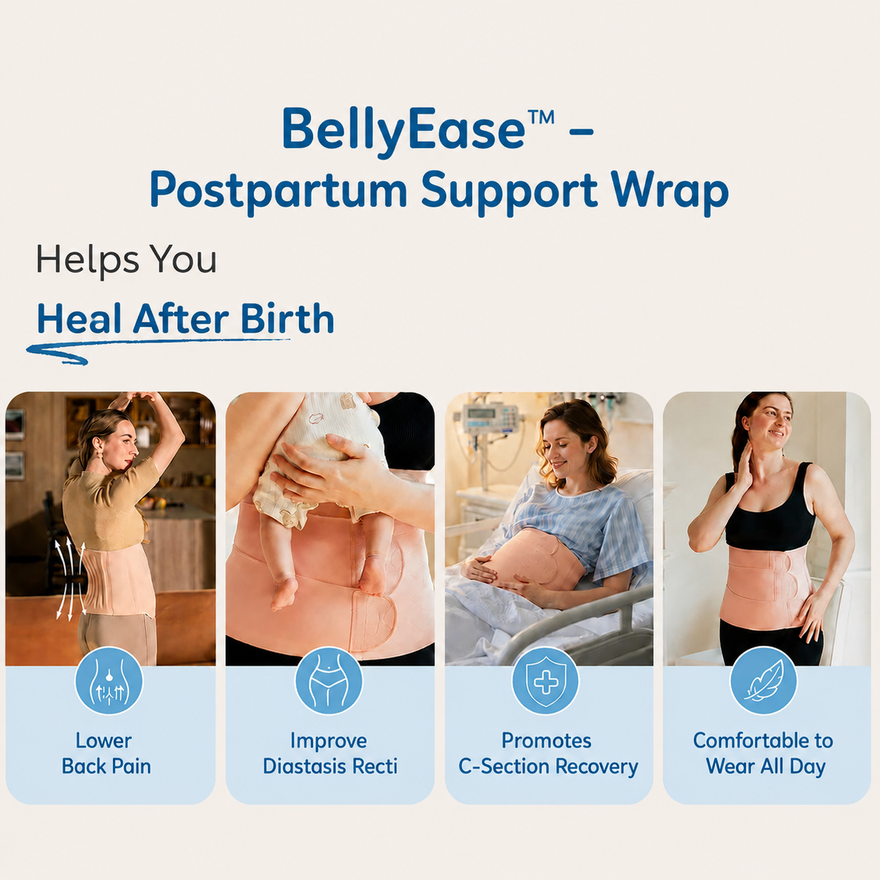 BellyEase™ – Postpartum Support Wrap