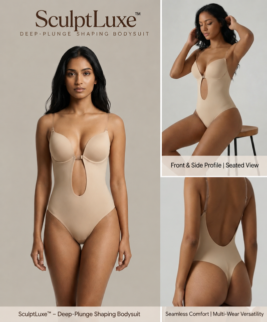SculptLuxe™ – Deep-Plunge Shaping Bodysuit