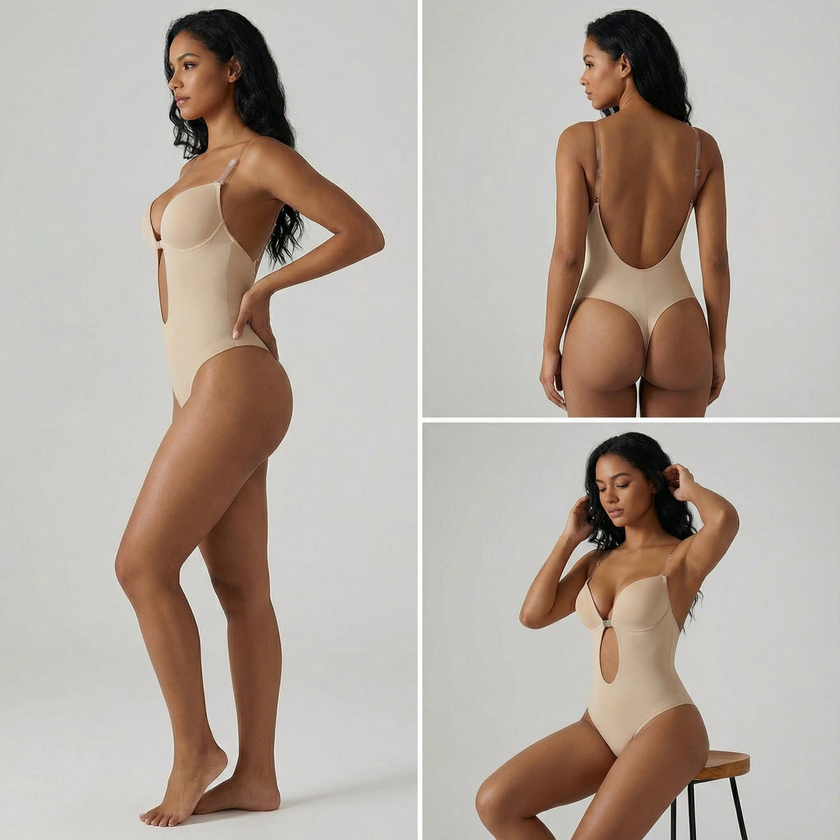 SculptLuxe™ – Deep-Plunge Shaping Bodysuit
