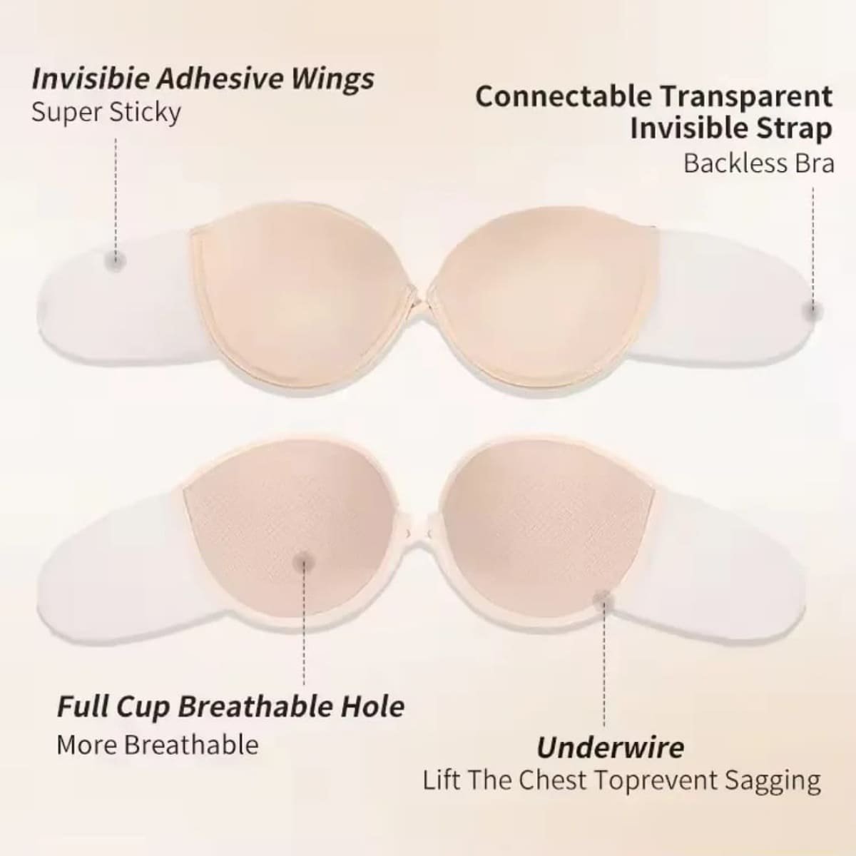 Silkeye Invisible Lift Sticky Bra | Buy 1 Get 1 FREE