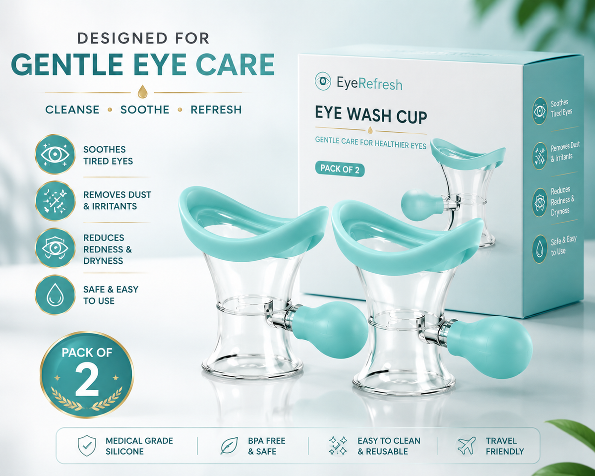 EyeRefresh Eye Wash Cup – Pack of 2